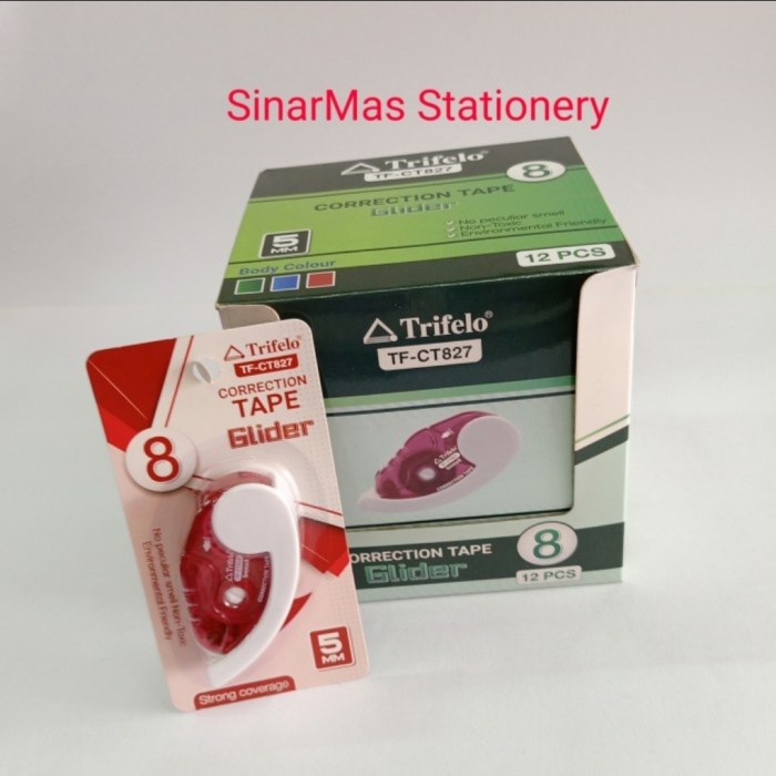 

Mudah Correction Tape Roll 8 M Trifelo Tf - Ct 827 / Tip Ex Kertas Murah