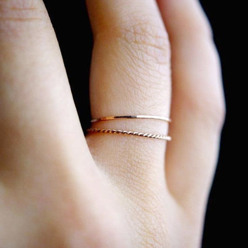COD❤Cincin Mini Korea Wanita simple elegant fashion cocok untuk pesta formal dan hadiah Tri