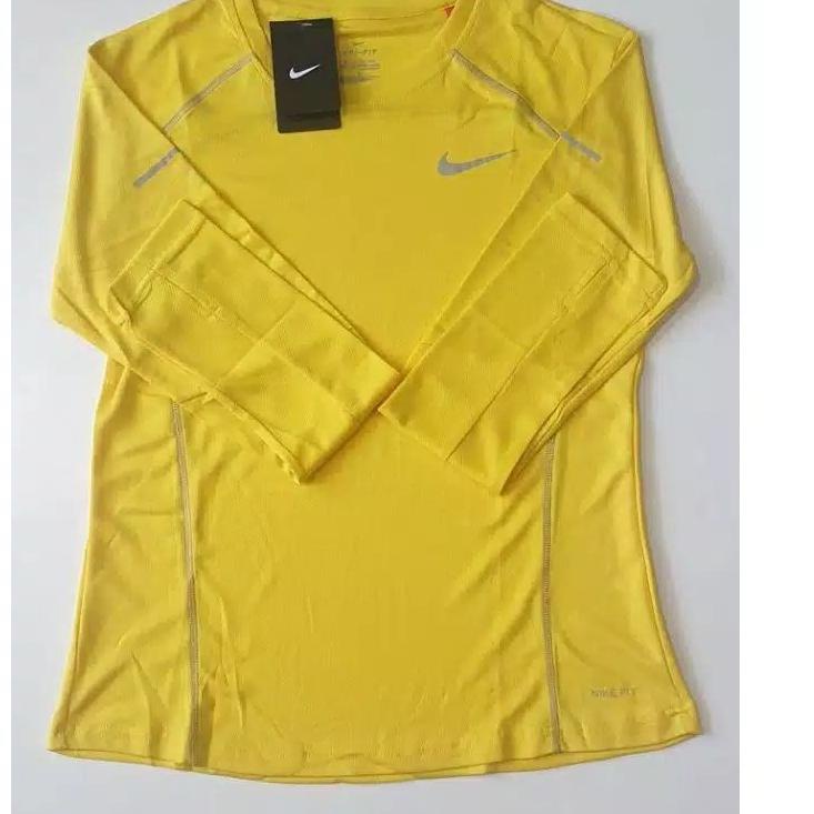 {MURMER} baju nike running, baju olahraga wanita lengan panjang, baju olahraga bigsize, baju senam, 