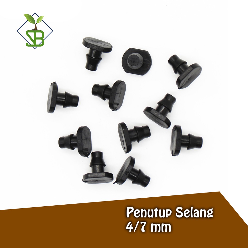 Penutup Selang PE 7mm Untuk Selang 4/7mm / 4/7mm Hose End Plugs