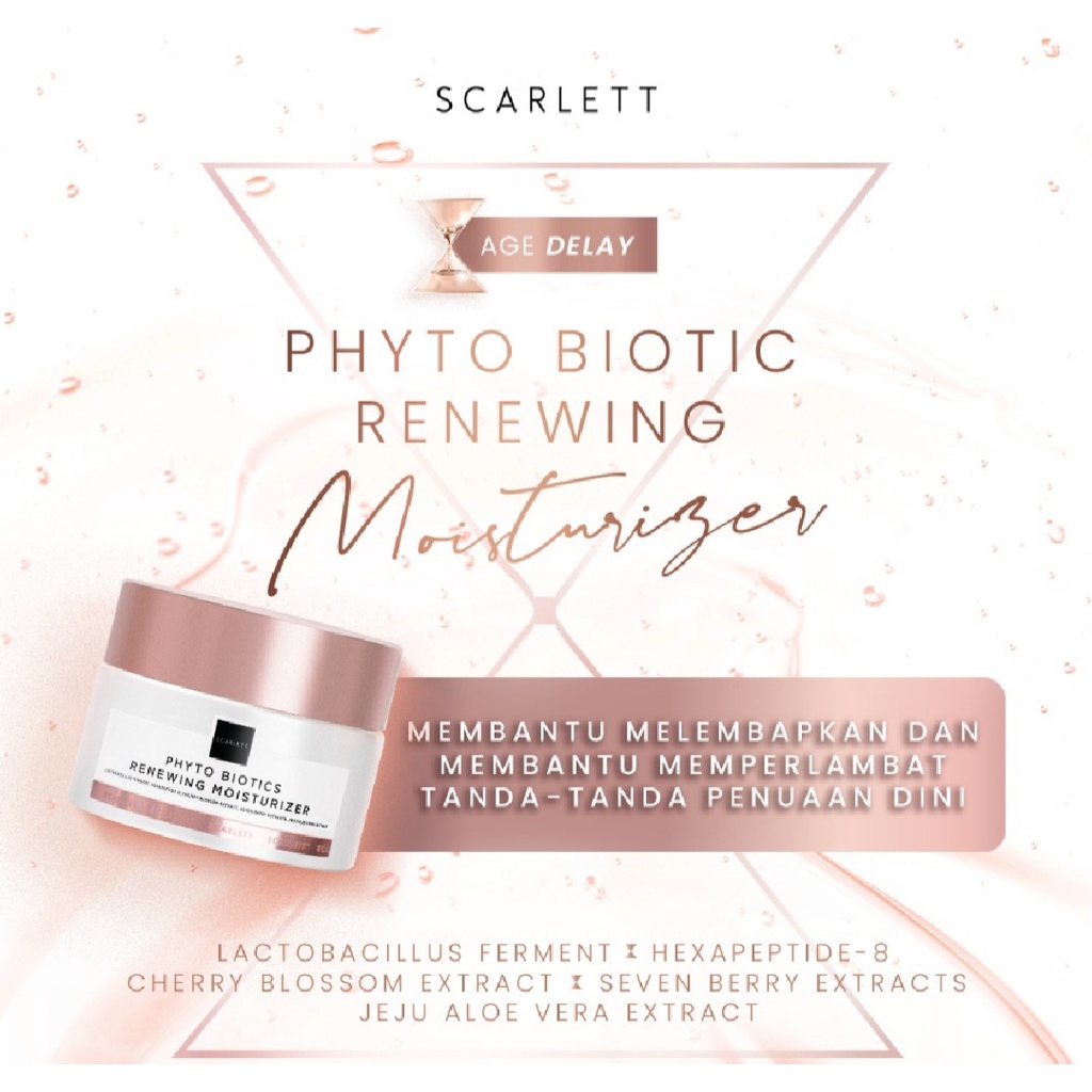 PALING MURAH Scarlett Whitening - Phyto Biotics Renewing Moisturizer ORIGINAL