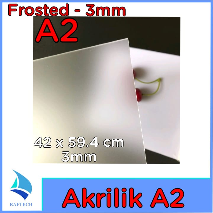 Akrilik A2 Lembaran 3mm Acrylic 3 mm Satin Frosted Marga Cipta