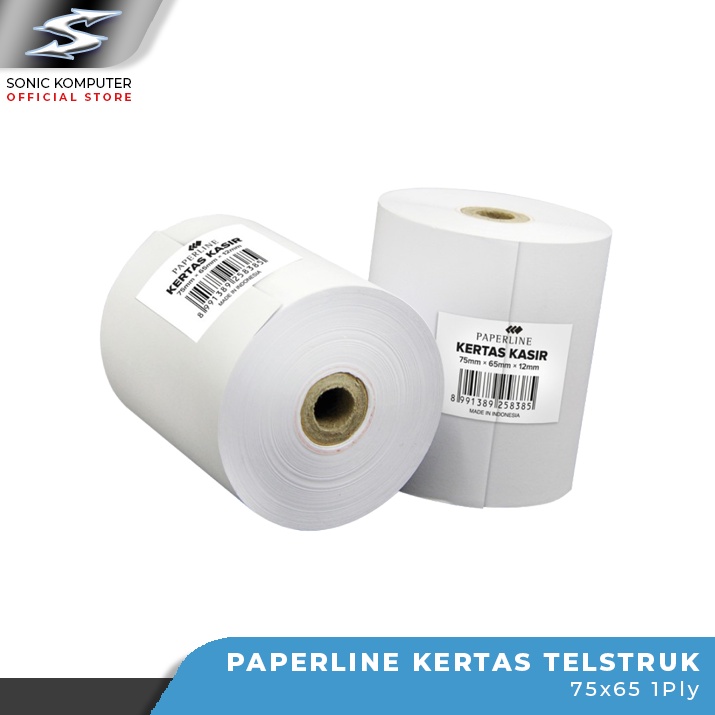 

Kertas Struk Kasir Paperline Telstruk HVS 1ply 75x65