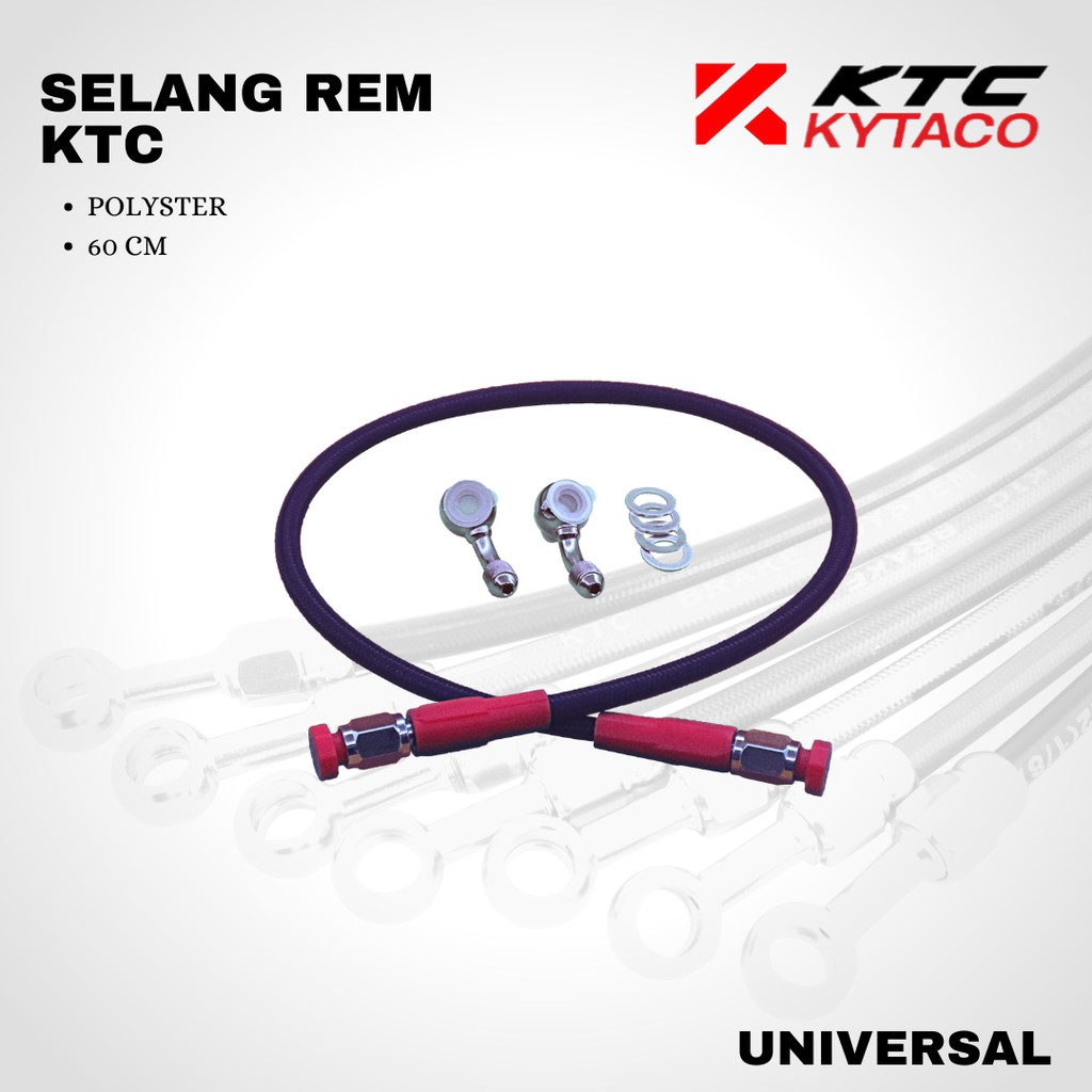 Selang slang rem polyster 60 cm KTC KYTACO original