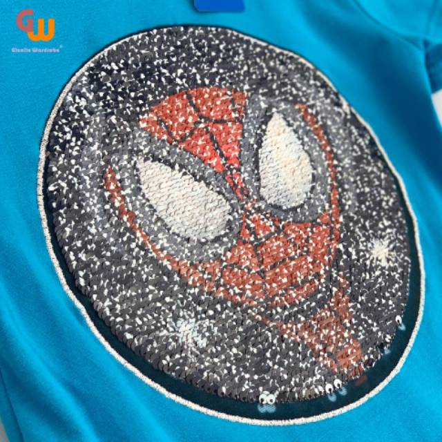 Spiderman flip sequin blue gleoite wardrobe | DUO KRUCILS