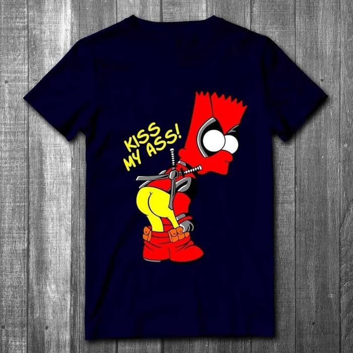 Kaos Baju Distro Grosir dan Ecer Keren Motif Kiss My Ass