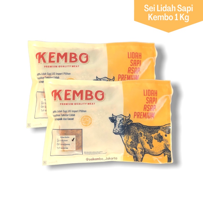 

Daging Asap HALAL Sei Lidah Sapi Kembo 1 Kg + 2 Sambal - 1 SB; 1 SH - BARU