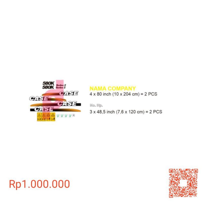 

stiker alat berat