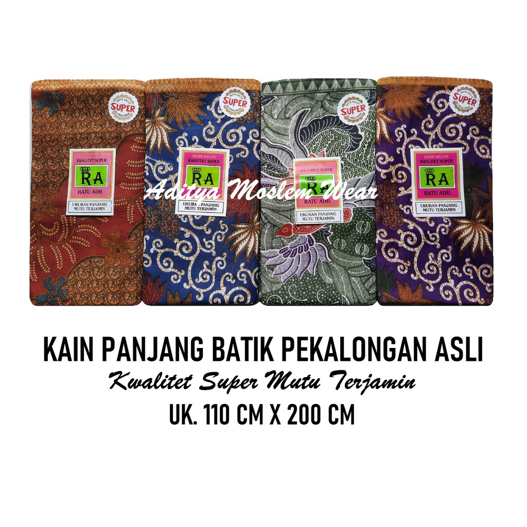 KAIN PANJANG / KAIN JARIK BATIK RA RATU ADIL / KAIN SAMPING KEBAT PANJANG