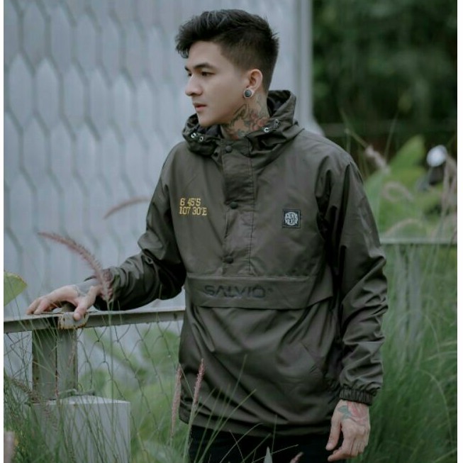 Jaket Cougle Hidden Jaket Parasut Pria Jaket Outdoor Salvio Salviohexia