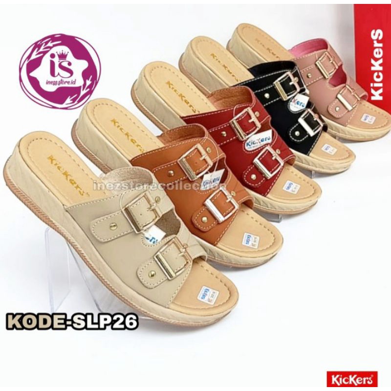 Sandal Wanita Selop Sandal Cewek Wedges Kickers Terbaru Terlaris