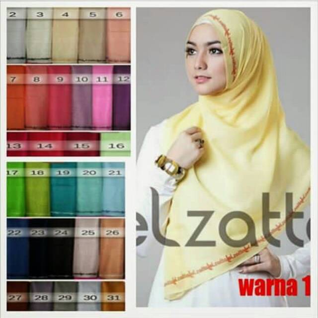 Jilbab segi empat Elzatta Kaila Lazatta