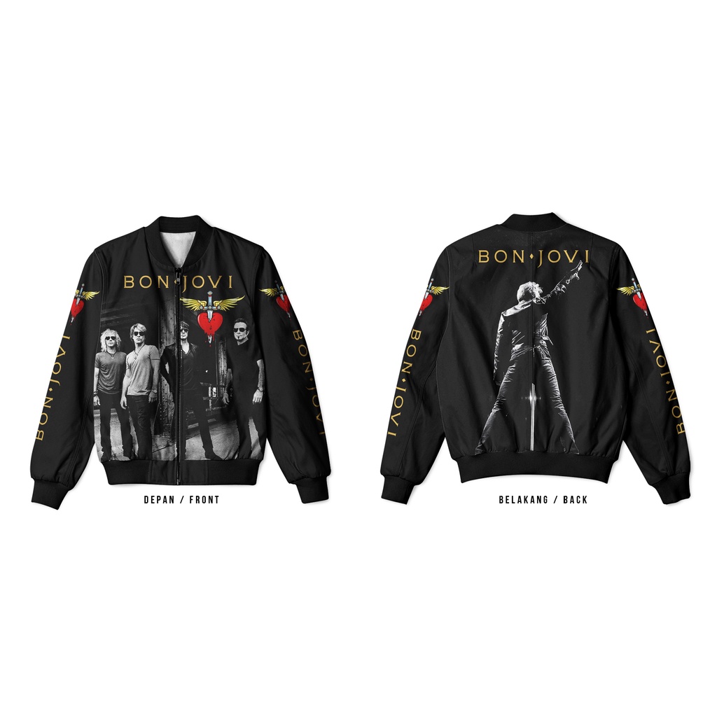 Jaket Bomber Bon Jovi Custom Fullprint Pria Wanita 02
