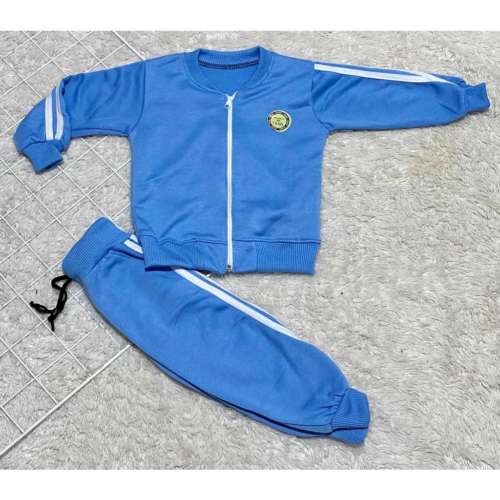 sweater anak setelan olahraga polos 4-6 tahun