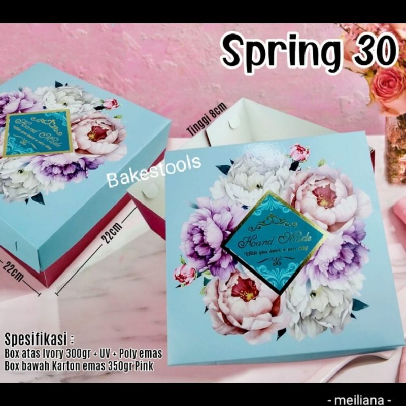 

Dus Box Kotak Kue Spring 22x22x8 cm