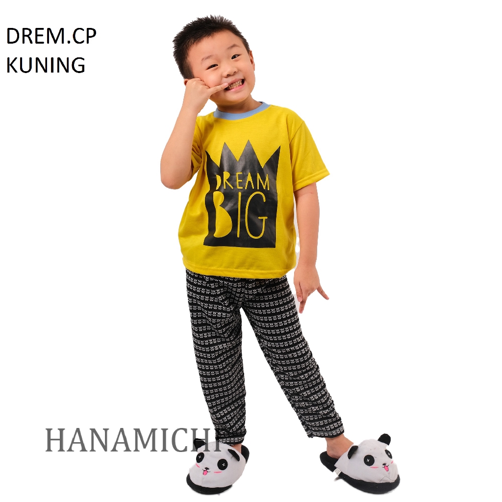 Hanamichi DREM.CP Baju Tidur Anak Bergambar Lengan Pendek