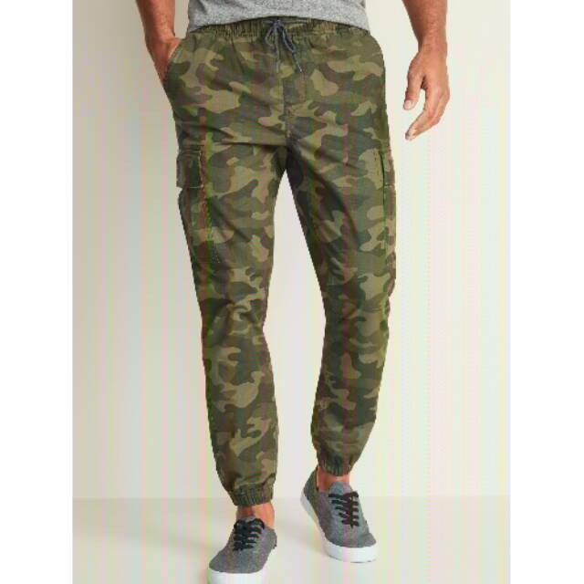 navy camo joggers