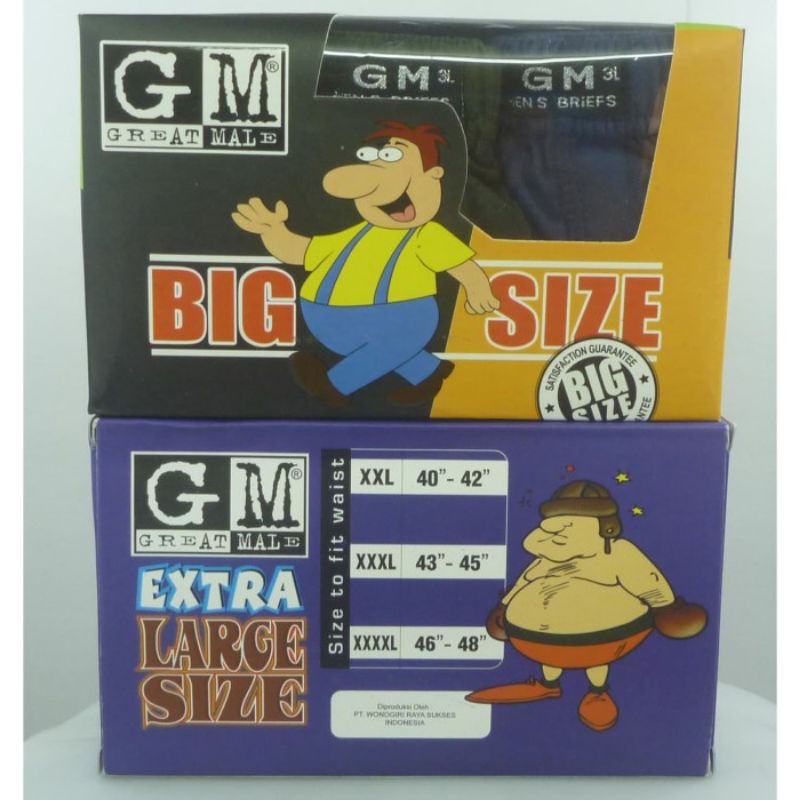 03 PCS CELANA DALAM PRIA JUMBO GM/SEMPAK JUMBO/CD PRIA BESAR/ CELANA DALAM BIG SIZE harga grosir pasti nya