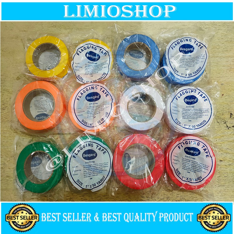 

FLAGGING TAPE - PITA SURVEY / DEKORASI PESTA REFLECTIVE TAPES Sz. 1in X 50m