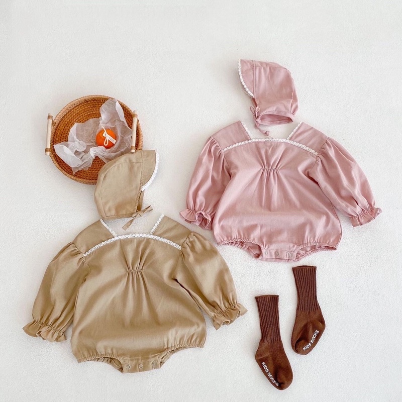 Maya Romper | baju bayi | baju bayi perempuan | baju bayi cewek | baju baby girl | baju bayi unyu | 