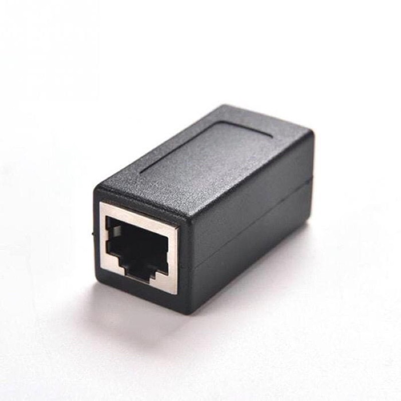 Barel RJ45 HITAM Coupler Female To Female (Barel RJ 45)