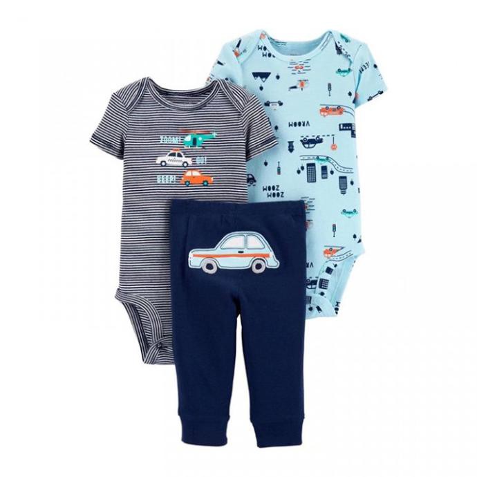 ORIGINAL CARTER'S 3 IN 1 CASUAL SET - ZOOM GO BEEP - 6 BULAN 2307