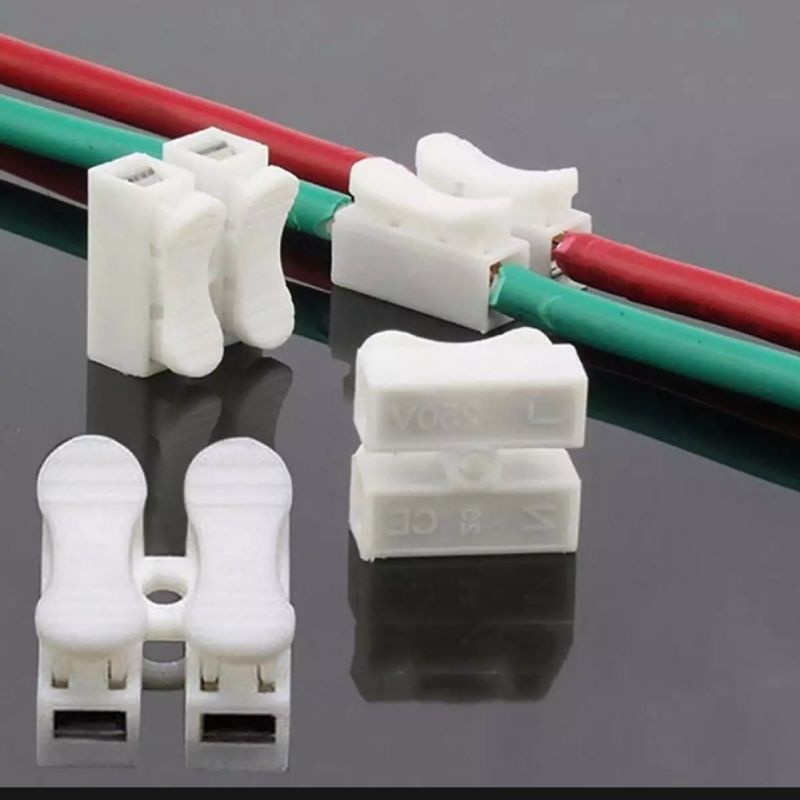 Terminal Listrik Kabel Stop Kontak Quick Connect Sambungan Terminal Listrik Jepit 2 Wire 3 Wire Konektor