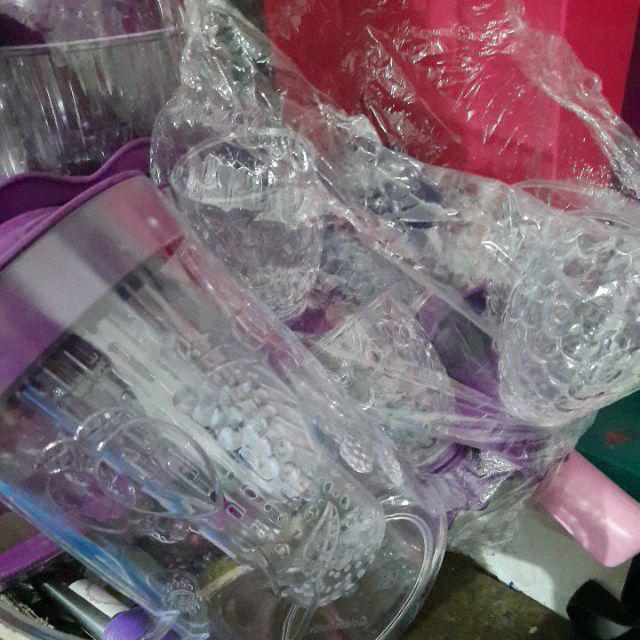 Toples Kue Set Golden Sinkist Isi 4 Toples Kristal Tbk 1096 Dan Keranjang Rak Toples Rt 9004