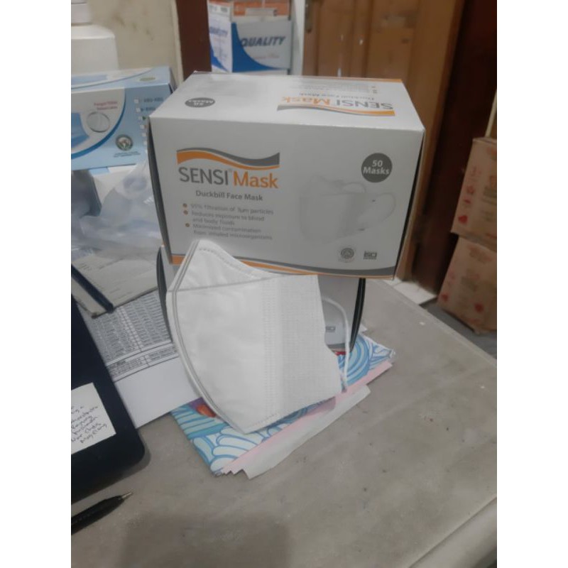 MASKER SENSI DUCKBILL BOX ISI 50PCS ORIGINAL PABRIK