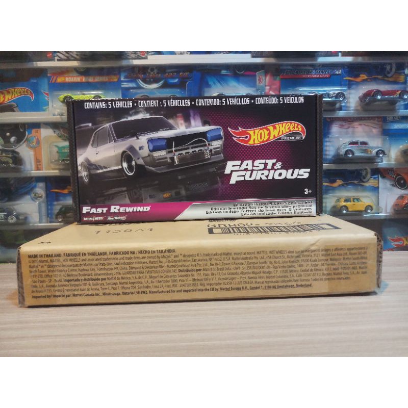 HOT WHEELS FAST &amp; FURIOUS - FAST REWIND - BOX SET