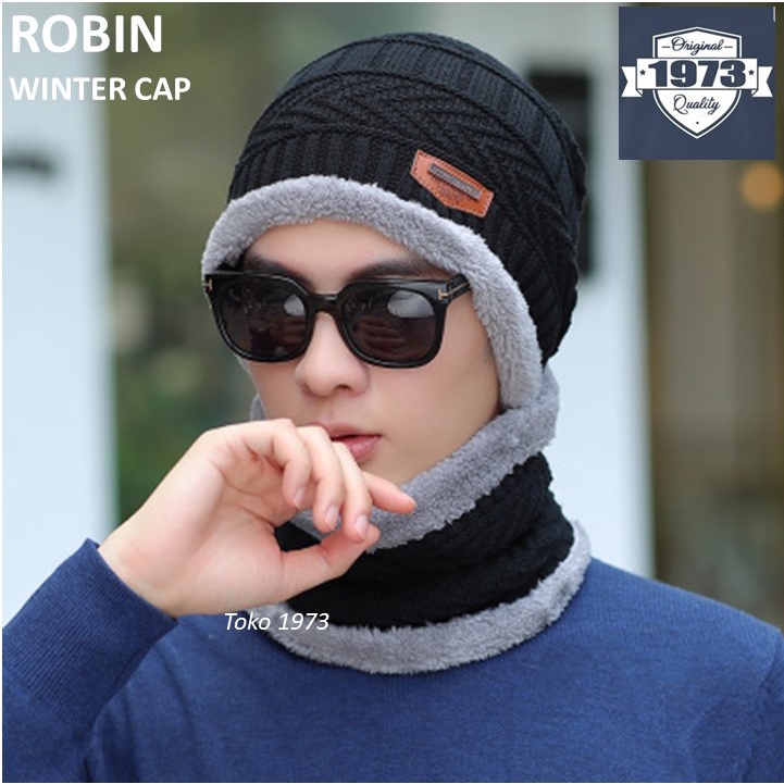 TOPI KUPLUK  SYAL ROBIN beanie topi musim  dingin  