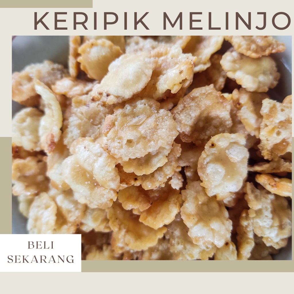 

Keripik Melinjo Manis 250 Gram / Kripik Emping Mlinjo Blinjo Makanan Tradisional Daerah