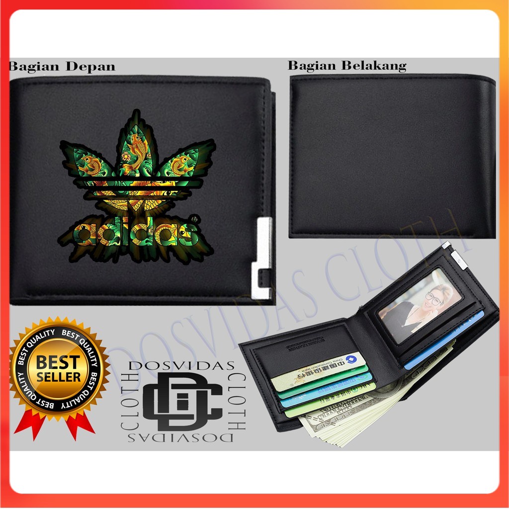 Dompet Lipat Pria ADIDAS SPORT Dompet Kulit Letter Wallet ADIDAS KEREN COD