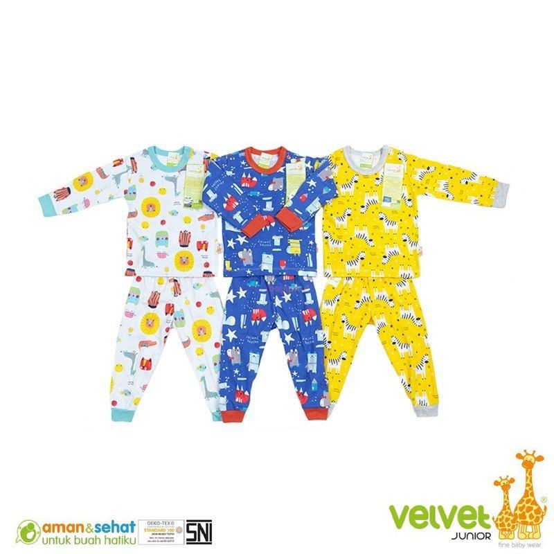 velvet junior setelan kancing pundak baju celana panjang