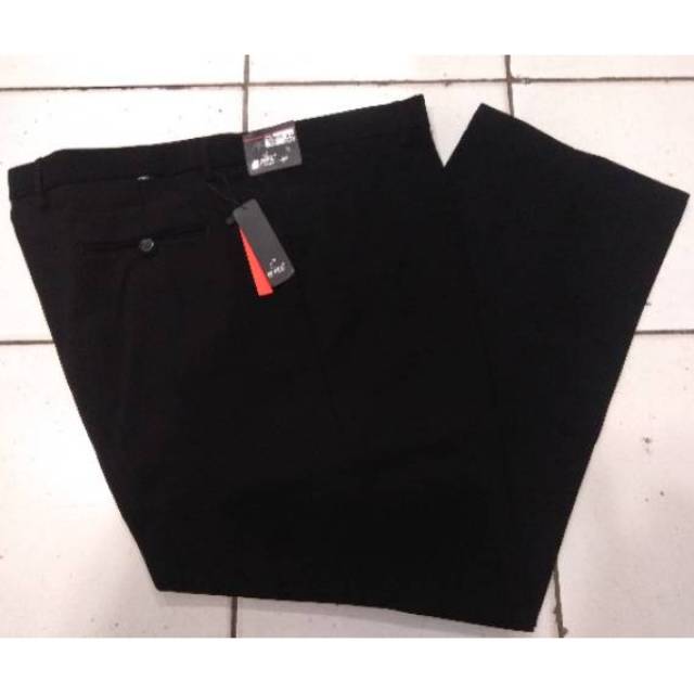 Celana bahan/formal RML Hitam Jumbo size 40-42-44