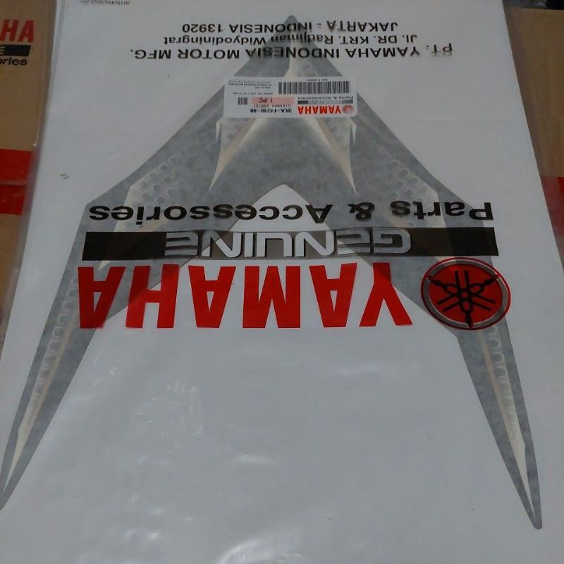 Striping stiker les lis list rxking rx king 2008 hitam bagian tangki atas original yamaha