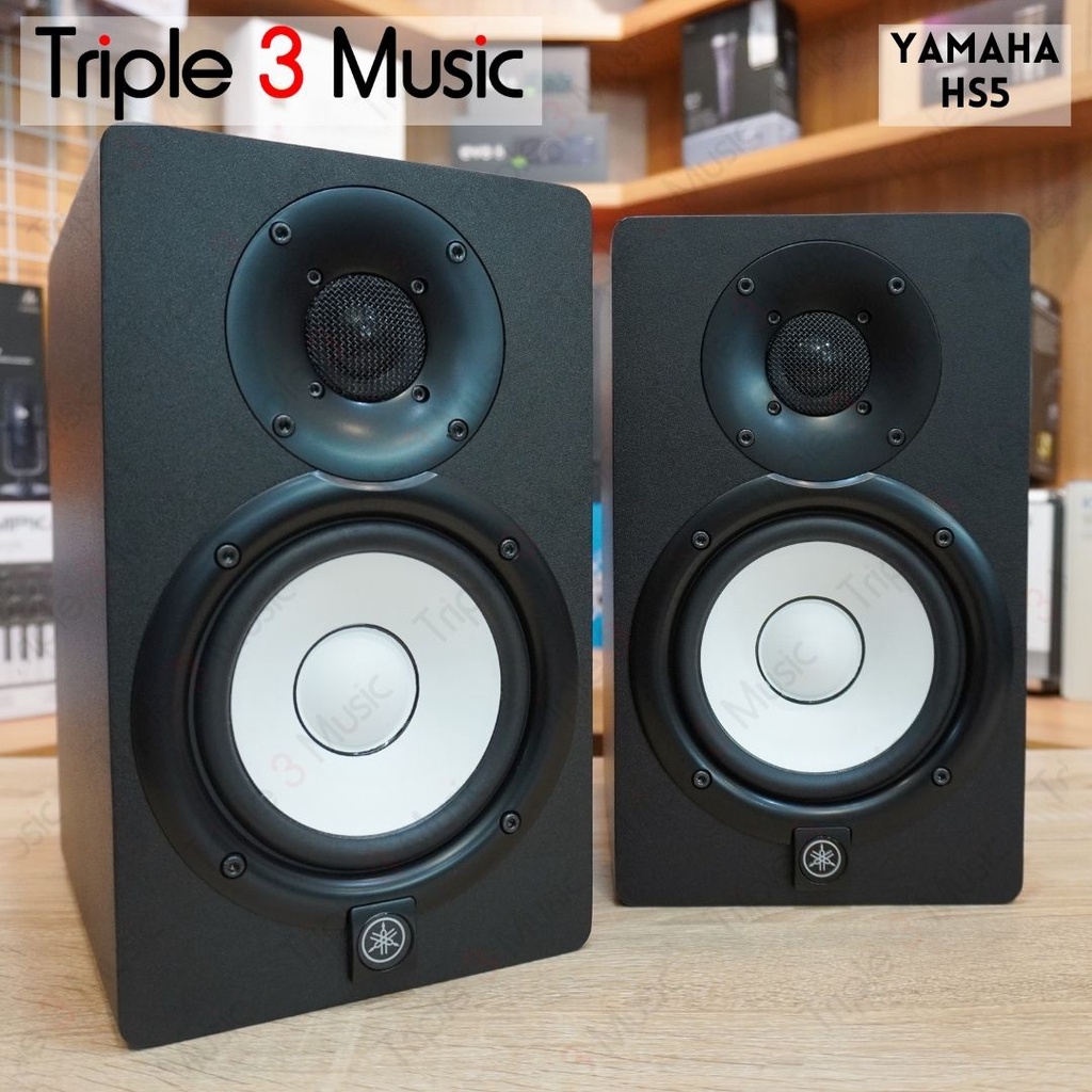 YAMAHA HS5 HS 5 Studio Monitor Speaker Flat Triple3music Bandung - Hitam