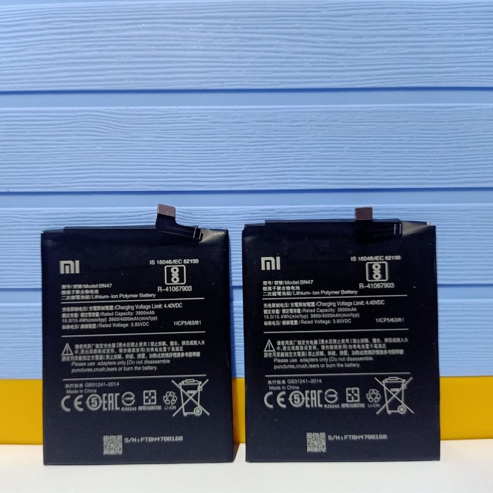 Baterai Batre Battery Xiaomi Redmi 6 Pro BN47 BN-47 BN 47