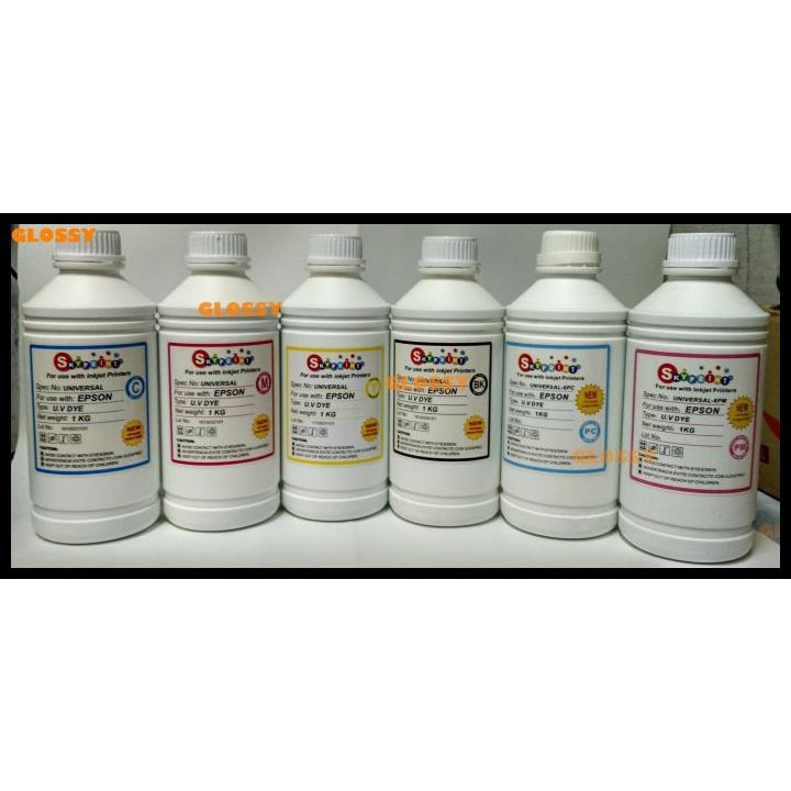 Tinta Skyprint Uv Dye 1L Untuk Epson L800 L805 1390 T60 R230