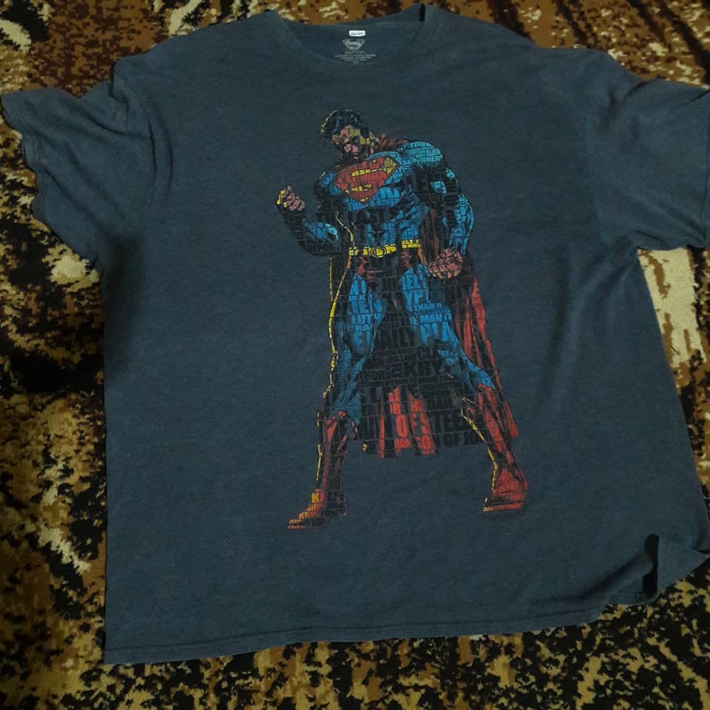kaos kartun superman official second original branded