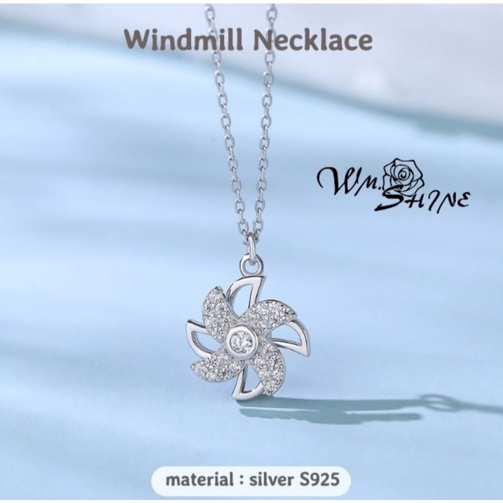 Wm.Shine Windmill Necklace 012 Kalung Wanita Perak S925