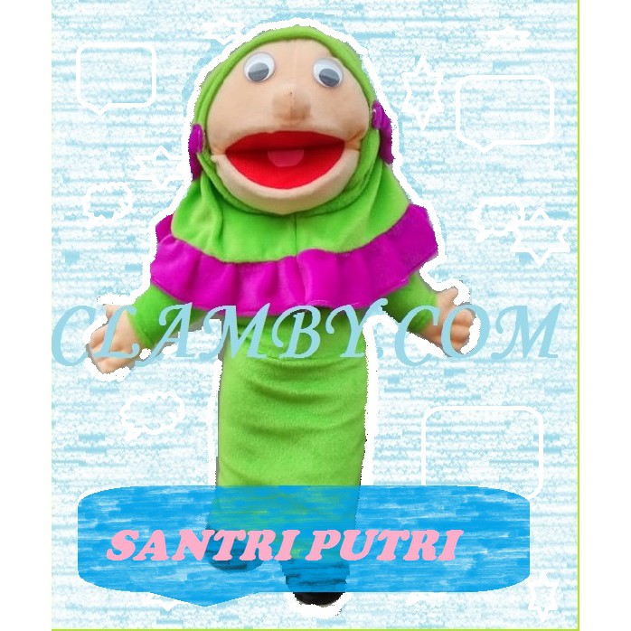 New!!! boneka santri green boneka tangan boneka muppet terlaris