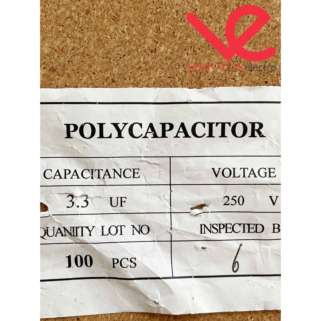 MKP 335 250V AUDIOPHILER 3.3UF KAPASITOR MILAR 250V MKP335 POLYCAPACITOR