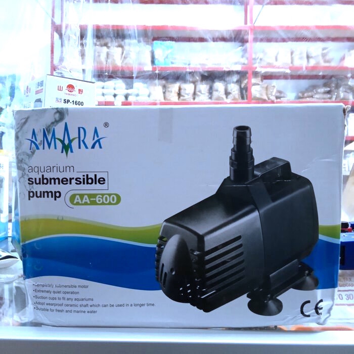 Amara AA 600 Pompa Air Celup Kolam Ikan Hias Aquarium Hidroponik AA600