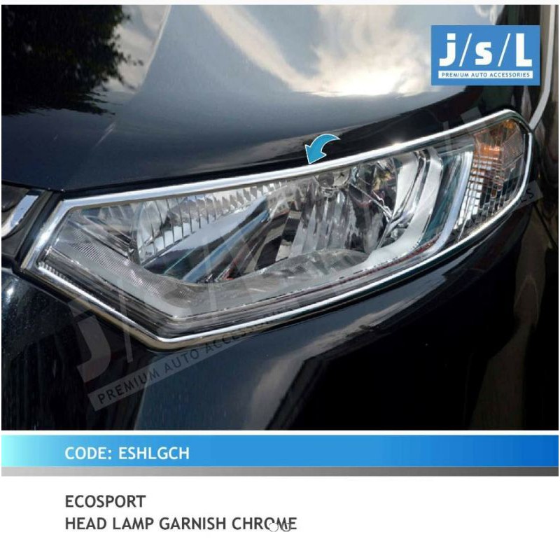 garnish lampu depan Ecosport chrome jsl