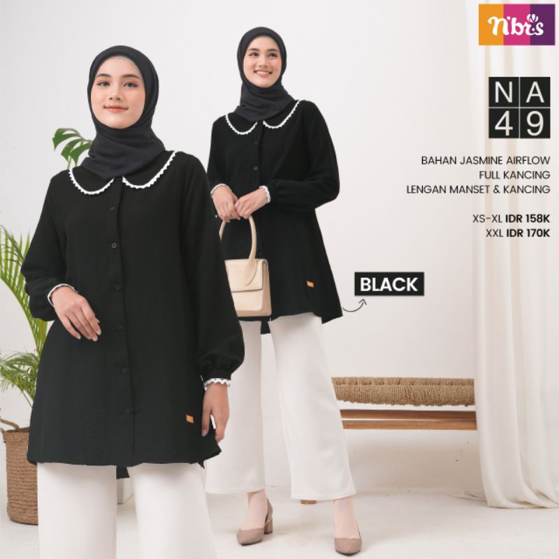 Baju Atasan Tunik NA 49 by Nibras terbaru