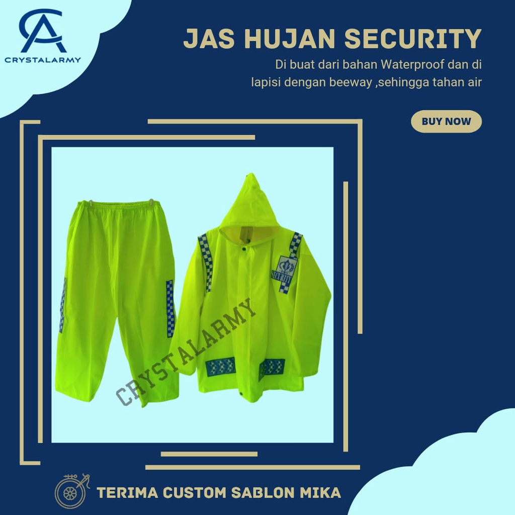 JAS HUJAN SECURITY SETELAN BAJU DAN CELANA