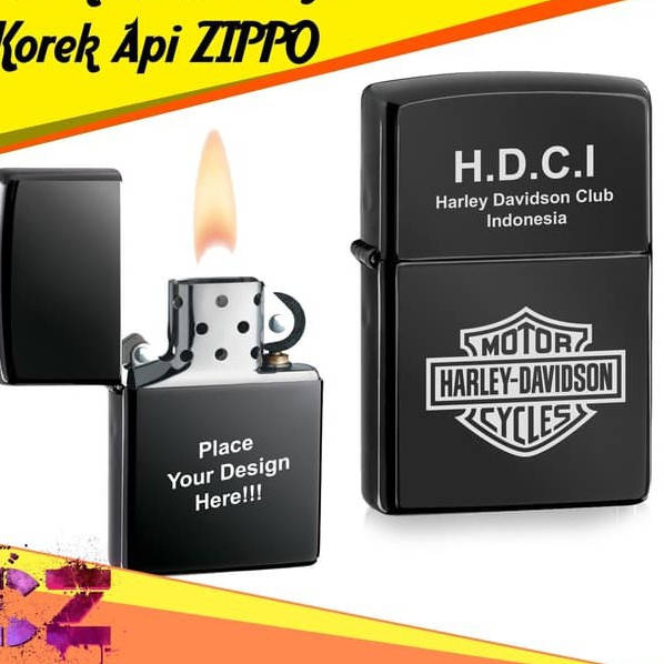 CUSTOM CETAK UKIR SOVENIR/PROMOSI LASER GRAFIR KOREK API ZIPPO LIGHTER