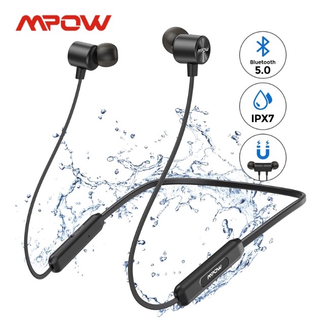 MPOW A7 BLUETOOTH EARPHONE 5.0 IPX7 MAGNETIC WATERPROOF 10H PLAYTIME