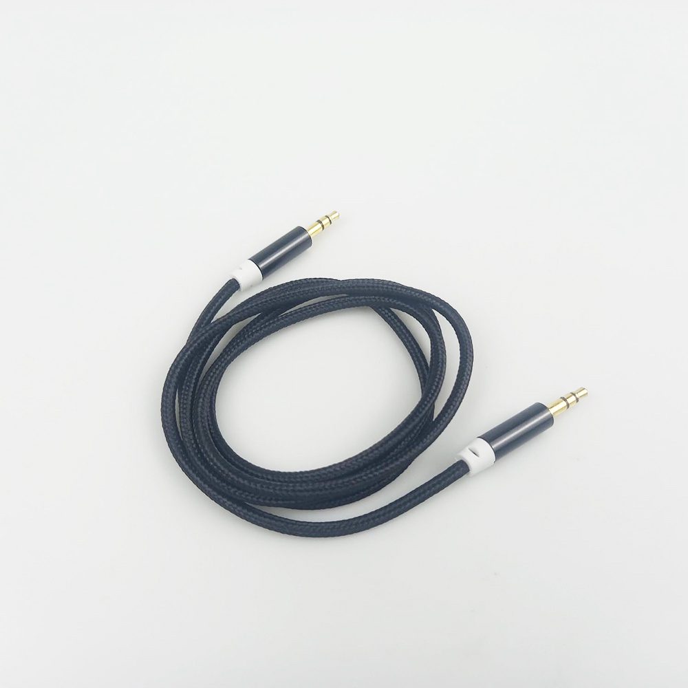 HiFi Gold Plated Kabel Audio AUX Nylon Audio Beats 3.5 mm to 3.5 mm